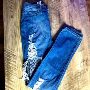 Fashion Nova Distress Jeans